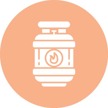 Gaz simgesinin vektör illüstrasyonu