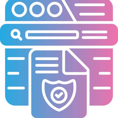 Belge. Web simgesi basit illüstrasyon