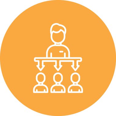 İş adamı simgesinin vektör illüstrasyonu