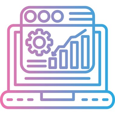 seo modern simgesinin vektör illüstrasyonu