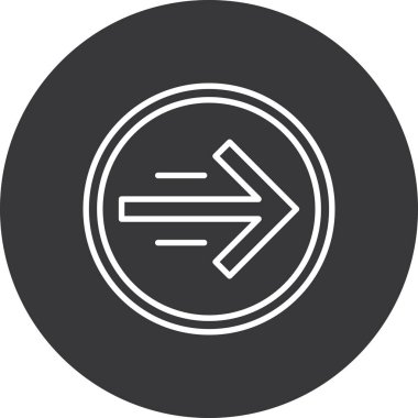 ok simgesi vektör illüstrasyonu