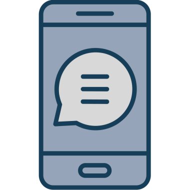 akıllı telefon simgesi vektör illüstrasyonu