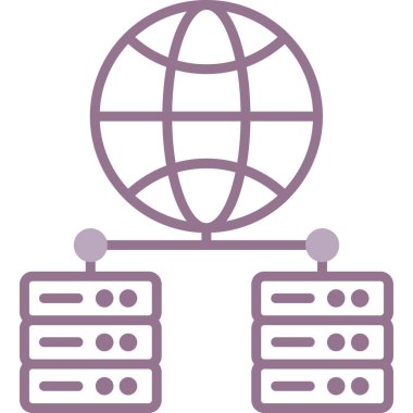 ağ bağlantısı simgesi, vektör illüstrasyonu