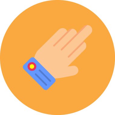 jest el jest simgesi düz biçimli