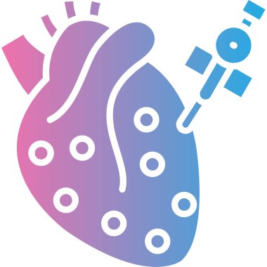 Kalp ikonu vektör illüstrasyonu