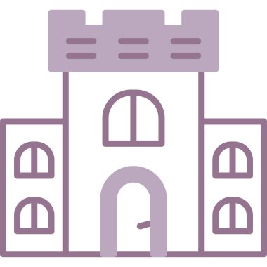 bina simgesi, vektör illüstrasyonu