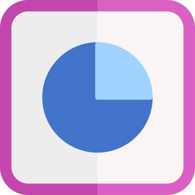 Pasta grafiği Web simgesi basit illüstrasyon