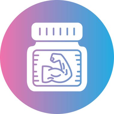 Bir hap simgesinin vektör illüstrasyonu