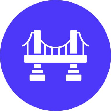 Köprü. Web simgesi basit illüstrasyon