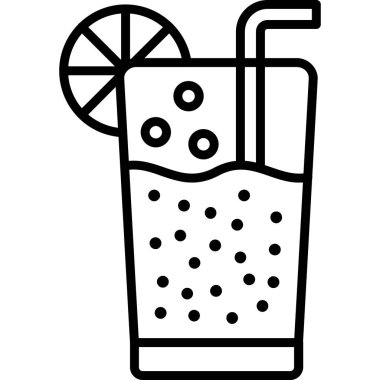 Kokteyl. Web simgesi basit tasarım