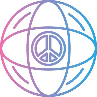 Barış işareti vektör çizim