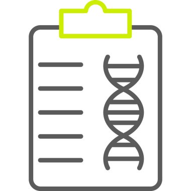 vektör DNA simgesi, vektör illüstrasyonu
