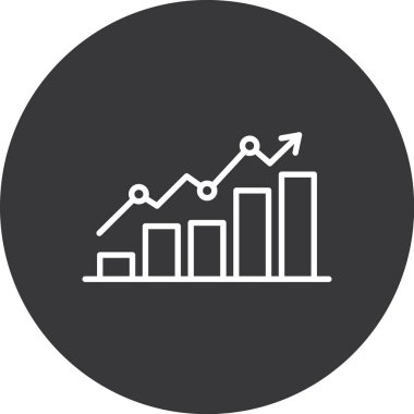 İş ve finans simgesinin vektör illüstrasyonu