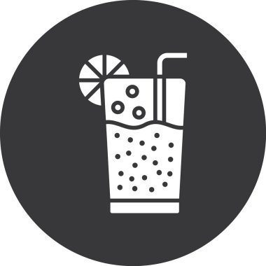 Kokteyl simgesinin vektör illüstrasyonu