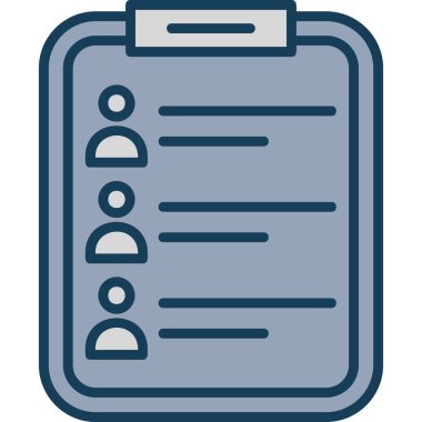 Kontrol listesi simgesi vektör illüstrasyonu