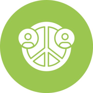 Barış sembolü vektör simgesi modern basit vektör illüstrasyonu