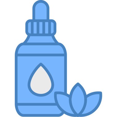 Dolu tasarım tarzında temel yağ şişesi simgesi