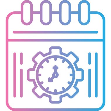 Saat. Web simgesi basit illüstrasyon