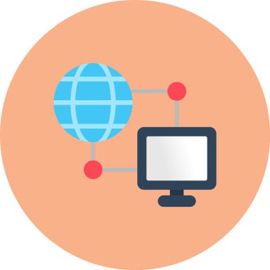 Ağ simgesi. vektör illüstrasyonu