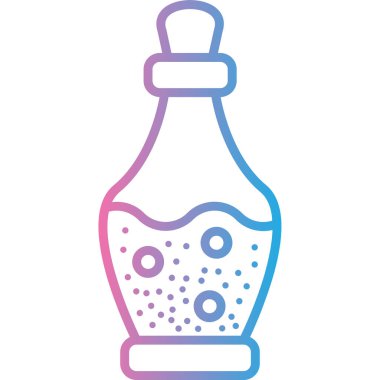 Şirin bir bebek şişesinin vektör çizimi