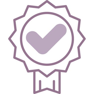 Rozet. Web simgesi basit illüstrasyon