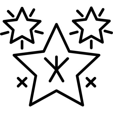 Yıldızlar. Web simgesi basit illüstrasyon