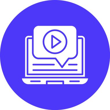 Bilgisayar. Web simgesi basit illüstrasyon