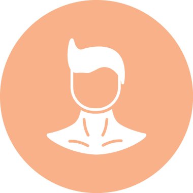 avatar. Web simgesi basit illüstrasyon