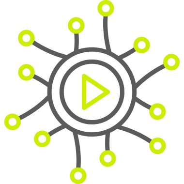 şebeke. Web simgesi basit illüstrasyon