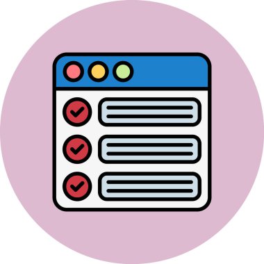 tarayıcı vektör simgesi modern basit illüstrasyon