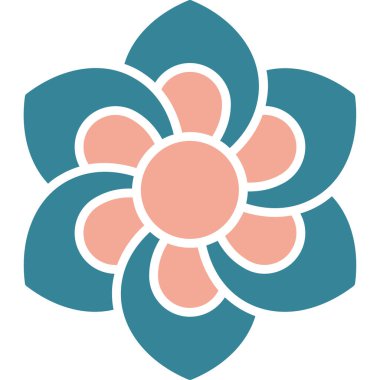 çiçek vektör simgesi