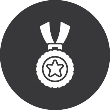 Ödül madalyası ikonu ana hatlarıyla