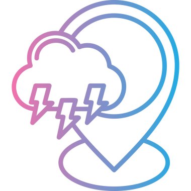 Bulut simgesinin vektör illüstrasyonu