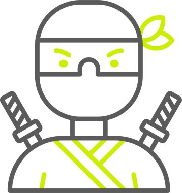 Maskeli bir adamın vektör çizimi