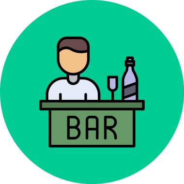 çubuk simgesi, vektör çizimi