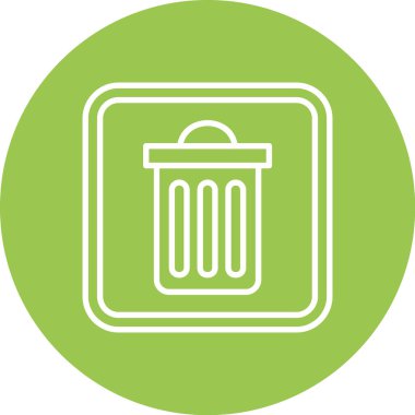 bin vektör simgesi modern basit illüstrasyon