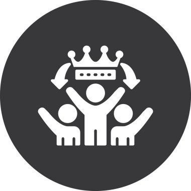 insanlar düz vektör simgesi