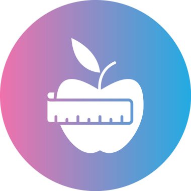 Vektör illüstrasyonu, elma simgesi arkaplanı