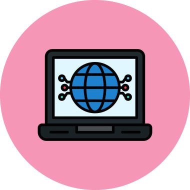 Web tarayıcı simgesi, vektör çizim