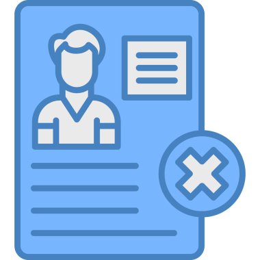 ID kart simgesi vektör illüstrasyonu