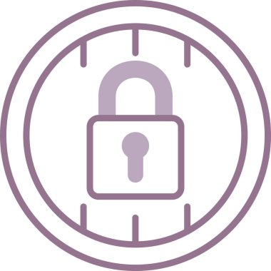 Kilit simgesi. vektör illüstrasyonu