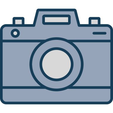 kamera simgesi vektör illüstrasyonu