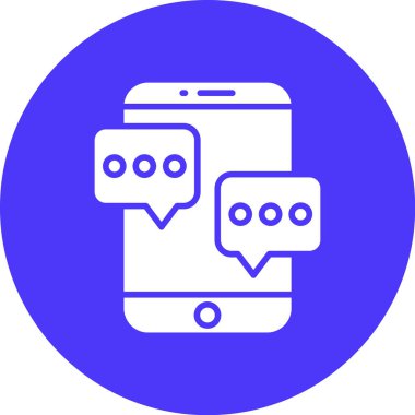 Mesaj var. Web simgesi basit illüstrasyon