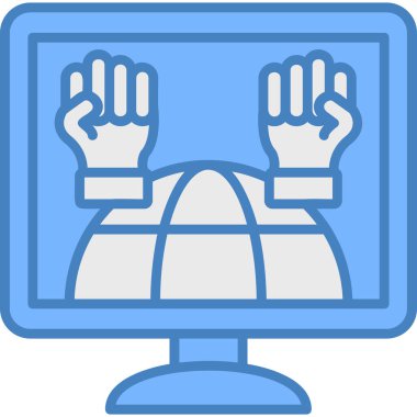 Laptop ekranı. Basit tasarım