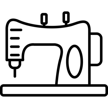 elektrik dikiş makinesi simgesi, taslak biçimi