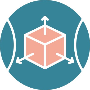 Eşsiz küp vektör simgesi ph