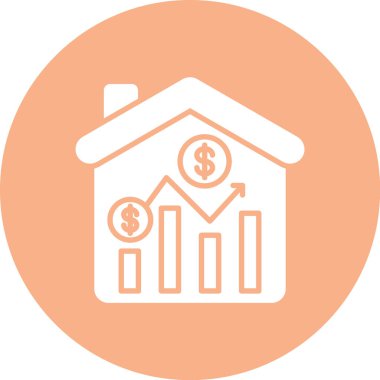 Ev. Web simgesi basit illüstrasyon