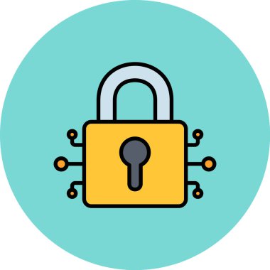 ikon vektör illüstrasyonunu kilitle