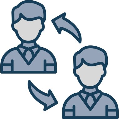 İş adamları vektör illüstrasyonu