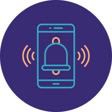 Moda biçimi izole edilmiş arkaplanda akıllı telefon simgesi